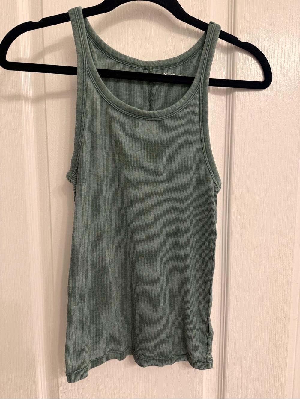 Aerie Ribbed Tank Top - Sage Green